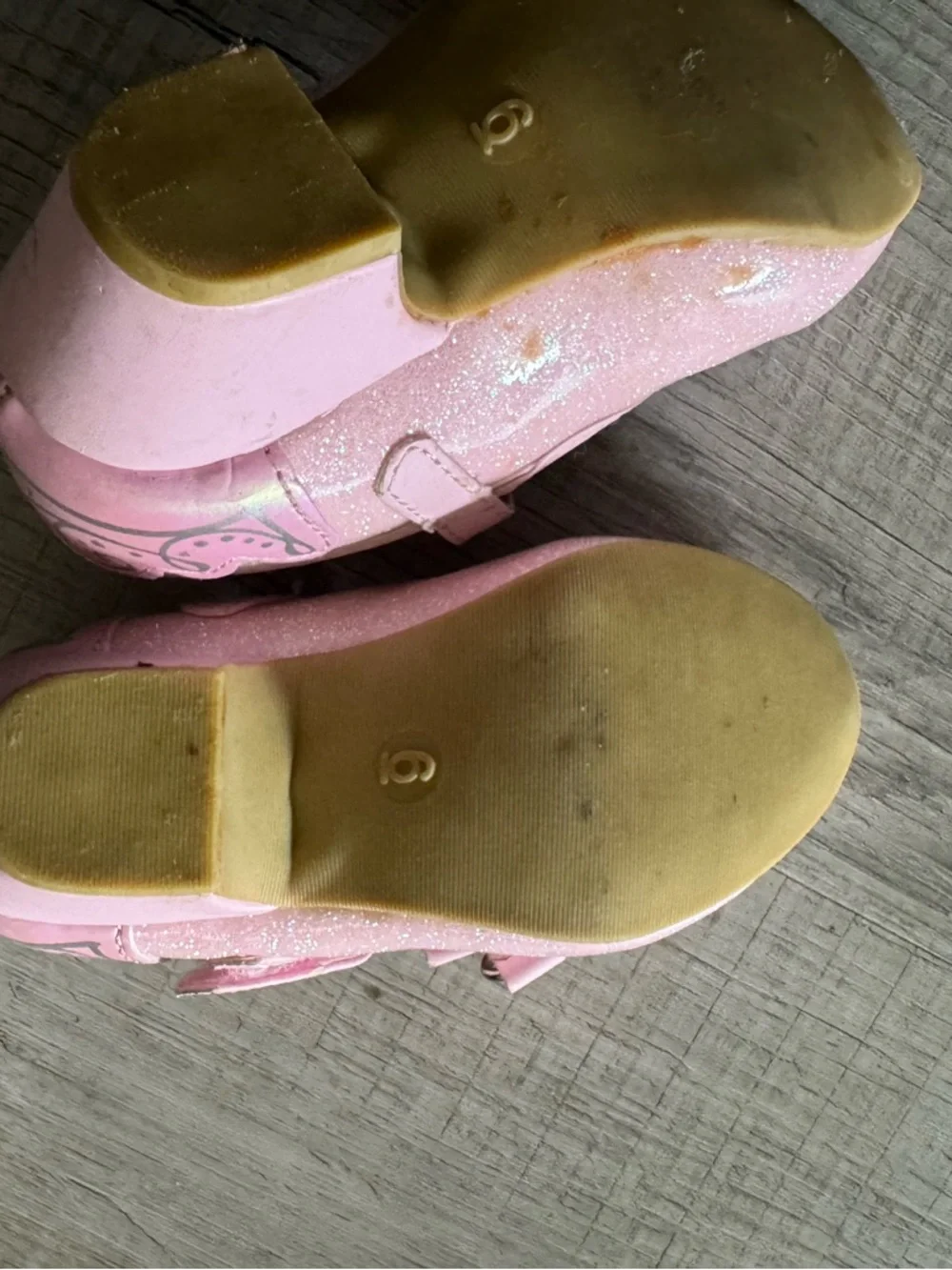 Toddler Girl Shoe Bundle Size 6 | Pink Glitter + Minnie Mouse| Dress & Play Set